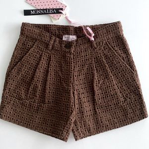 MonnaLisa Girls Brown Shorts New